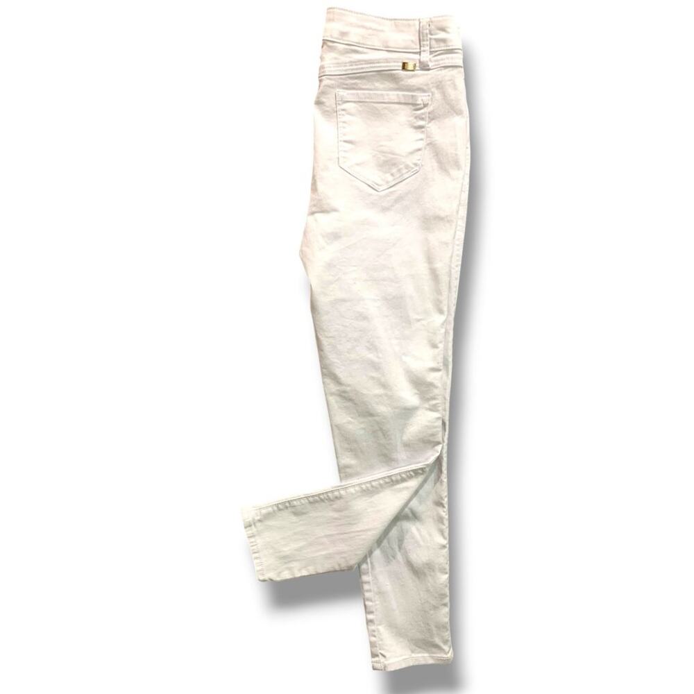 Size 8 1822 Denim Womens White Skinny Jeans 27.5" Inseam